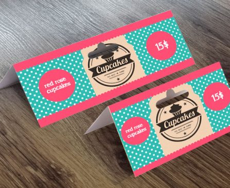 cardboard header cards