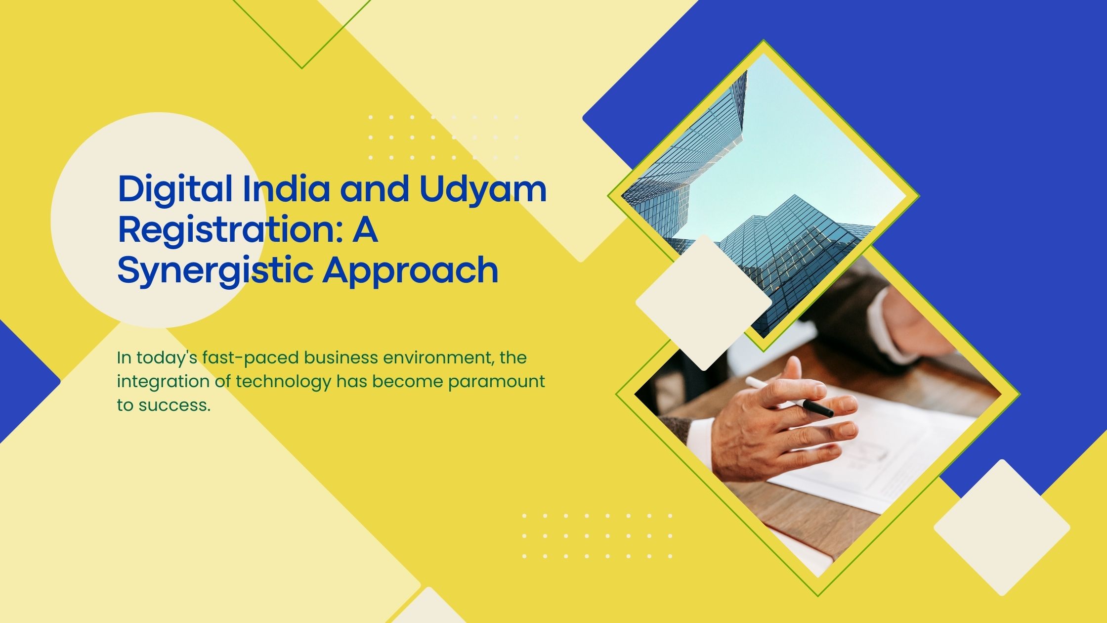 Digital India and Udyam Registration A Synergistic Approach